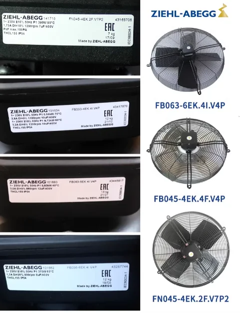 New German Original ZIEHL-ABEGG FN050-VDQ.4I.V7P1 142500 400V