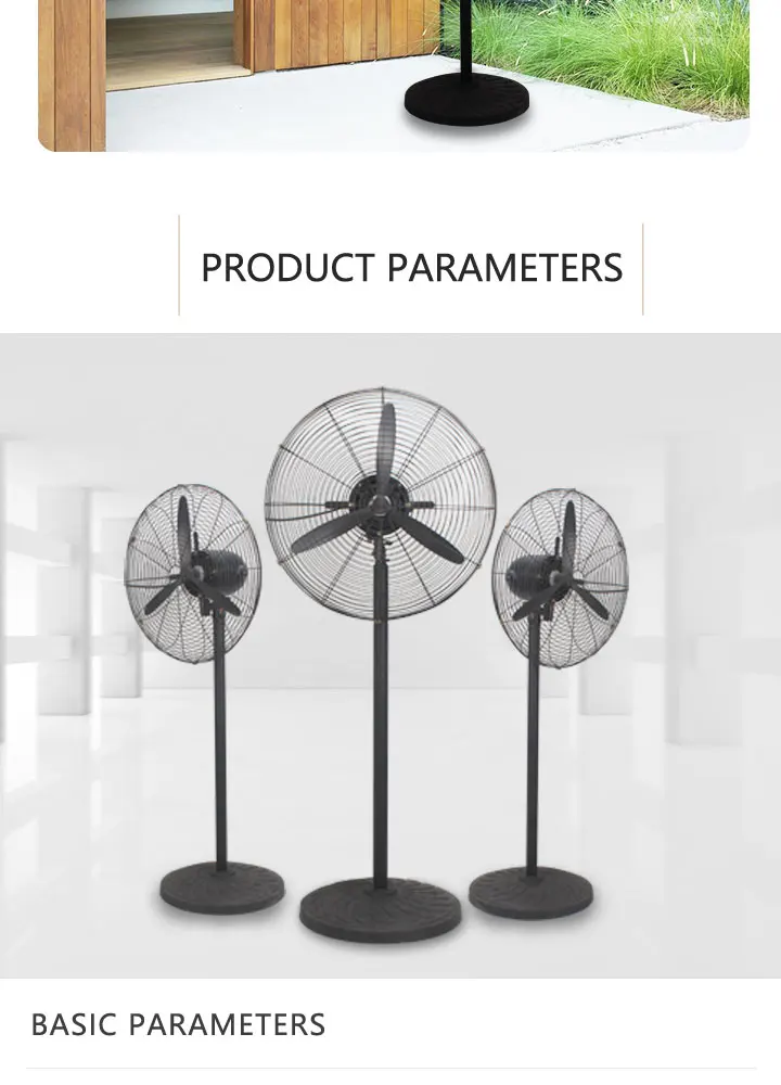 Pedestal Fan, 750, 180W, Metal - detail 18