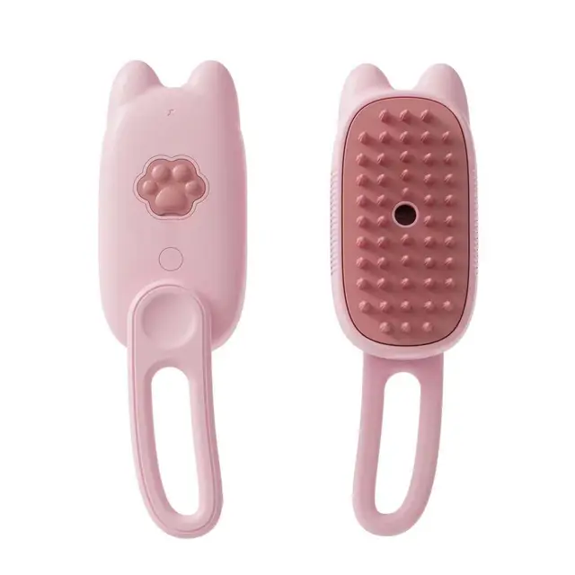 New pet brushes self cleaning steam cat brush 3 in1 pet grooming brush cat spray massage comb
