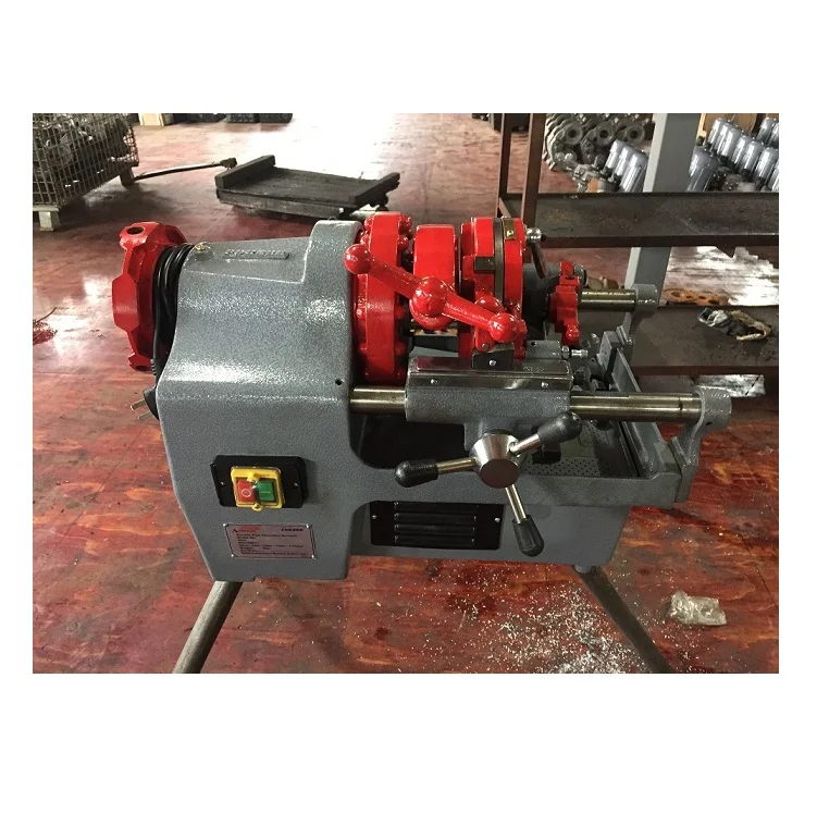 Gi машина для нарезки труб делая резьбу на стальной трубе DN50 2 дюйма O.D. 60 33 мм