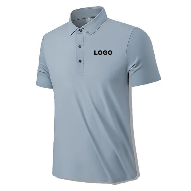 Wholesale Custom Golf Elastane Training Tight Shirt Gym Quick Dry Fitness Sets Polo Shirt Men Tops Shirts
