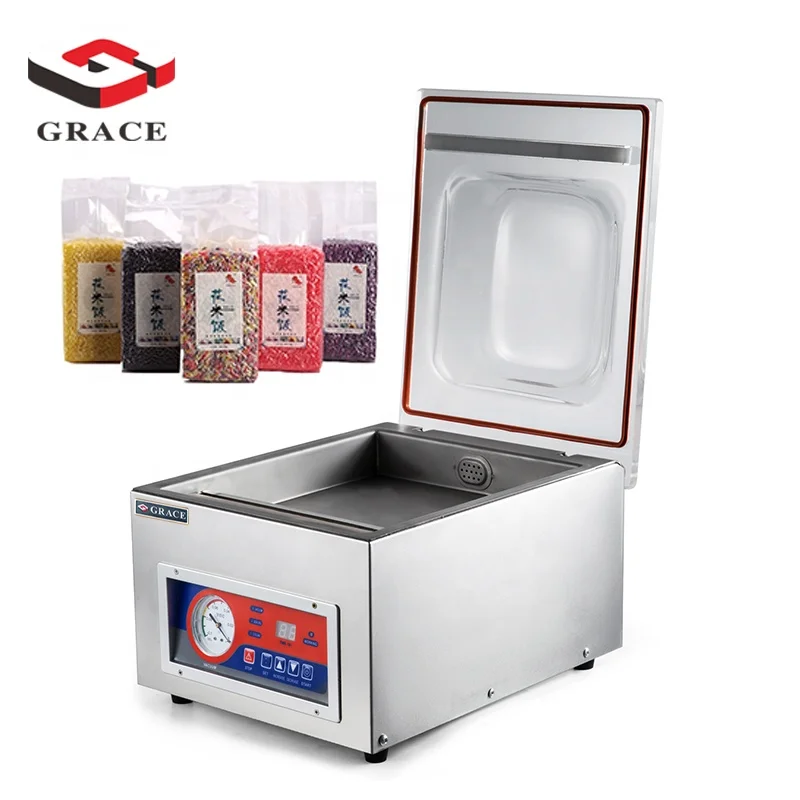 360W Commercial Food Meat Chamber Vacuum Sealer Table-top Vacuum Packing  Machine