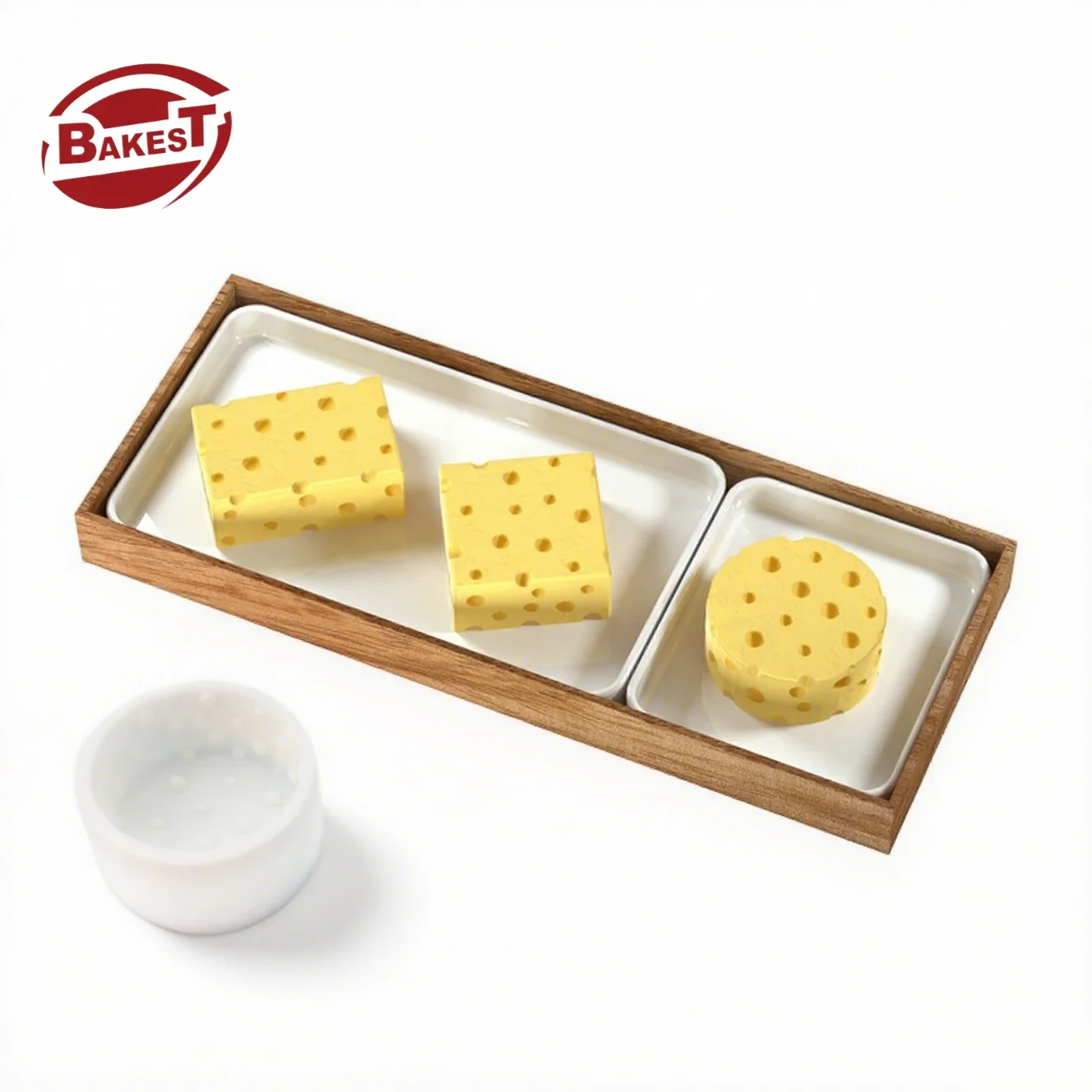 Handmade Cheese Mousse Cake Silicone Mold DIY Soap & Aromatherapy Candle Mold with Honeycomb Rectangle Oval & Number Shapes