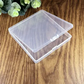 106*106*18mm Clear Plastic Beads Storage Containers Rectangular Empty Case Organizer with Hinged Lid