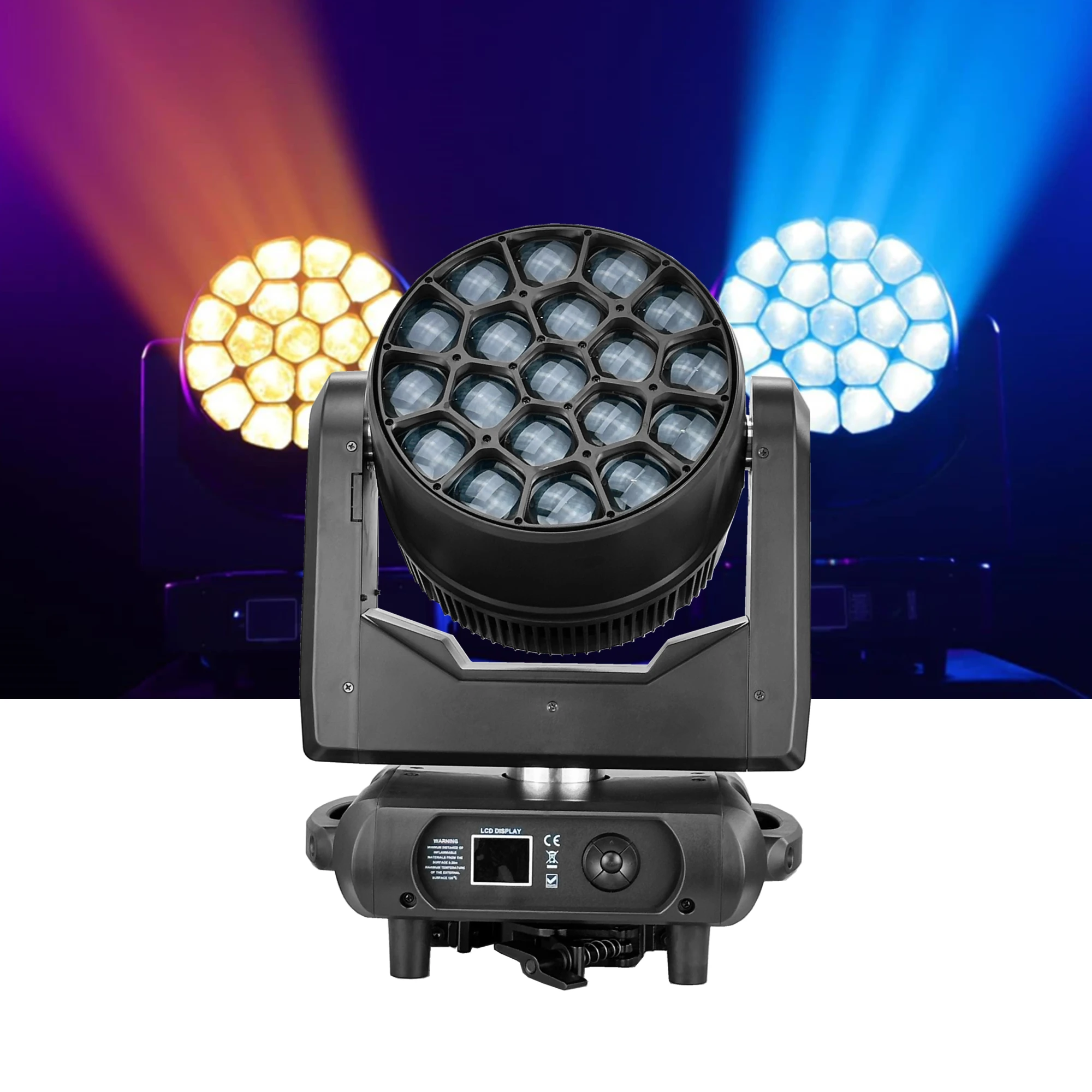19X40 Watt Beam Wash 2-in-1 Clay Paky B-Eye K15 LED Moving Head