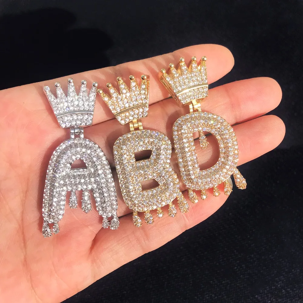 Bubble Letters Chain Pendant Necklaces 