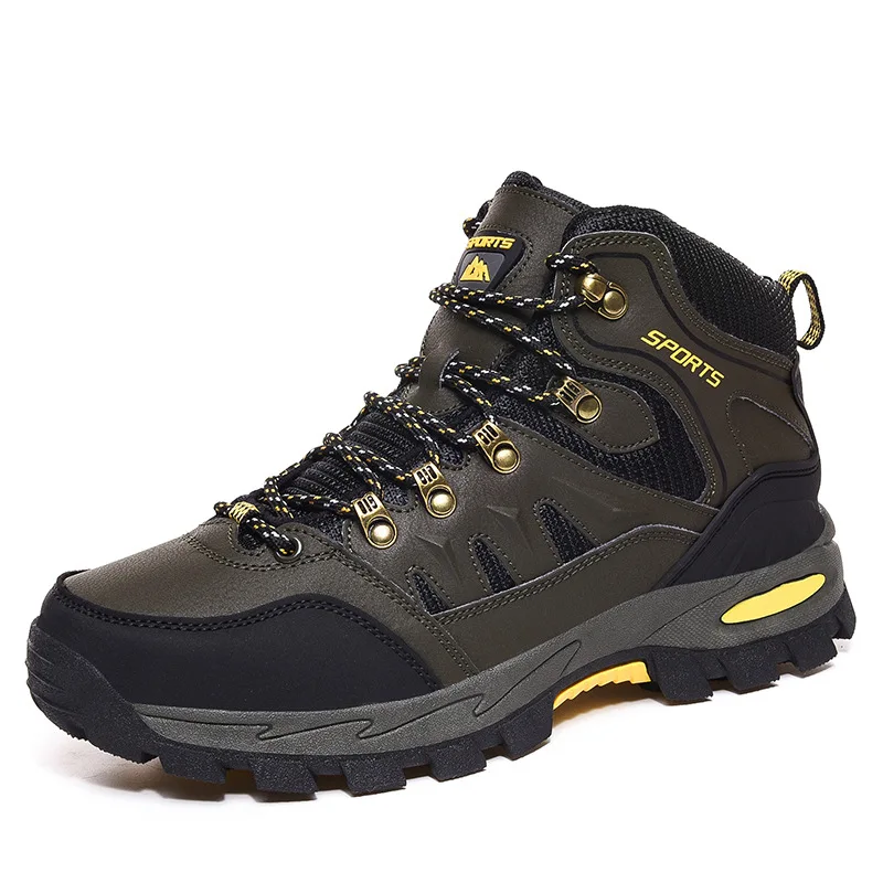 Waterproof Outdoor Trekking Boot Traveling Anti-Slip Comfort Walking Mens Hiking Shoes
