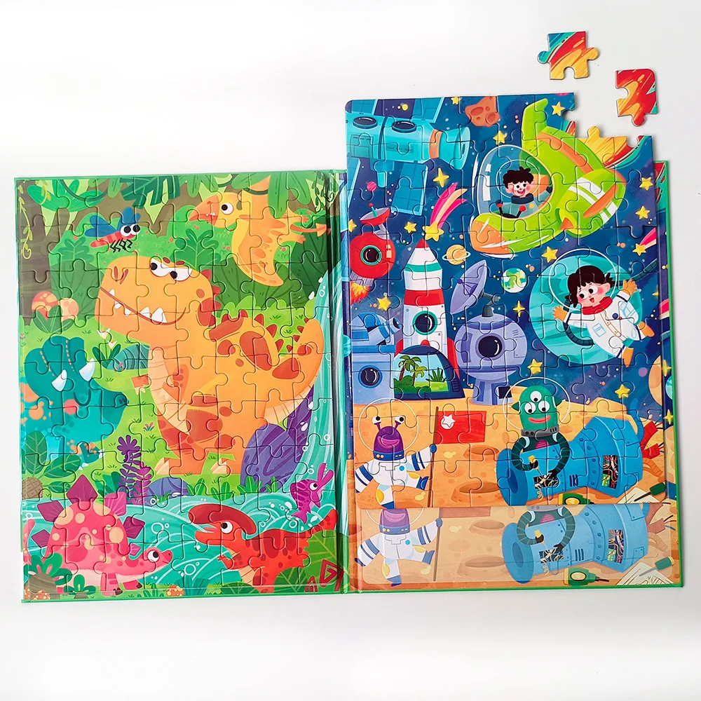 Wholesale Baby 36+ Months Leveled Puzzle 69 Pcs Dinosaur