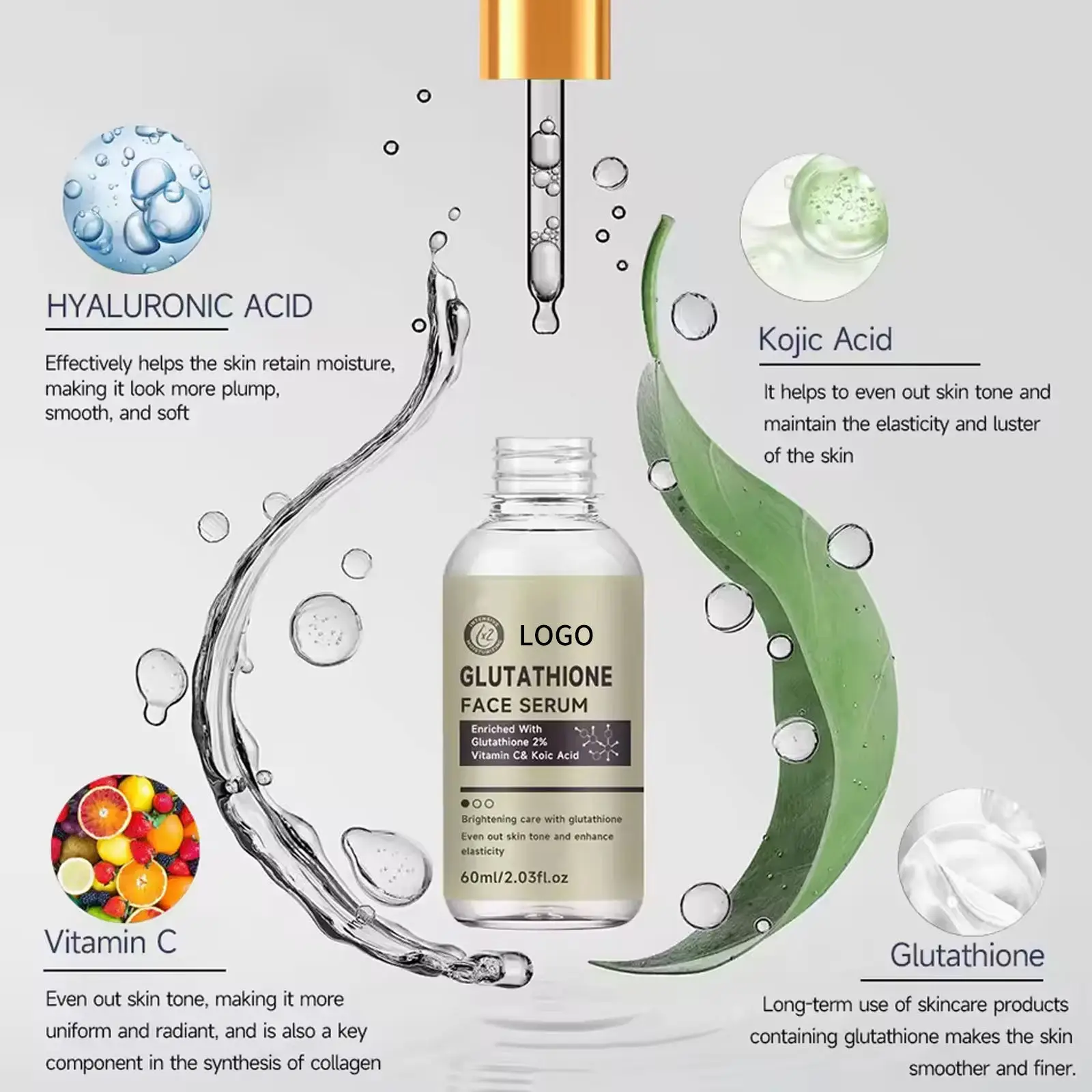 glutathione serum factory DERMA %6 Glutatyon ve Alfa Lipoik Asit eren Aydnlatc Derma Factory %6 Ampoule Niacinamide and Adenosine to make synergy with Glutathione to help brightening and improve wrinkle Factory Supply Glutathione Brightening Serum,