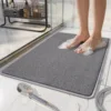 Edge-sealed shower mat - gray