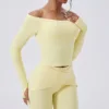 Top jaune banane clair