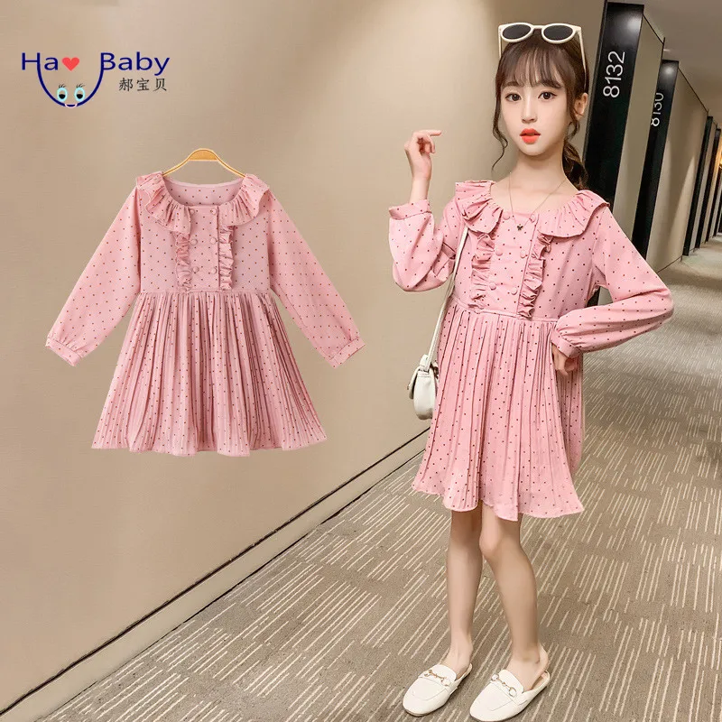 Hao Baby Autumn Long Sleeve Korean Kid Girl Dot Casual Fancy Girl Dress -  Buy Kid Fancy Girl Dress,Children Korean Girl Dress,Baby Girl Casual Dress  Product on 