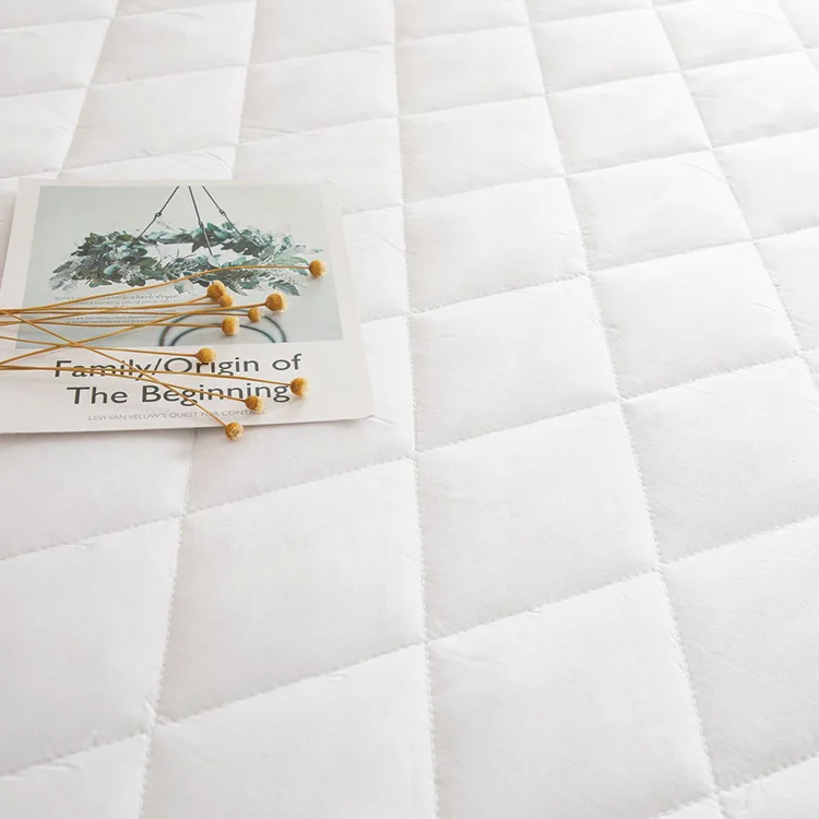 Хит продаж, хорошо спящий дешевый полиэстеровый стеганый защитный чехол для матраса