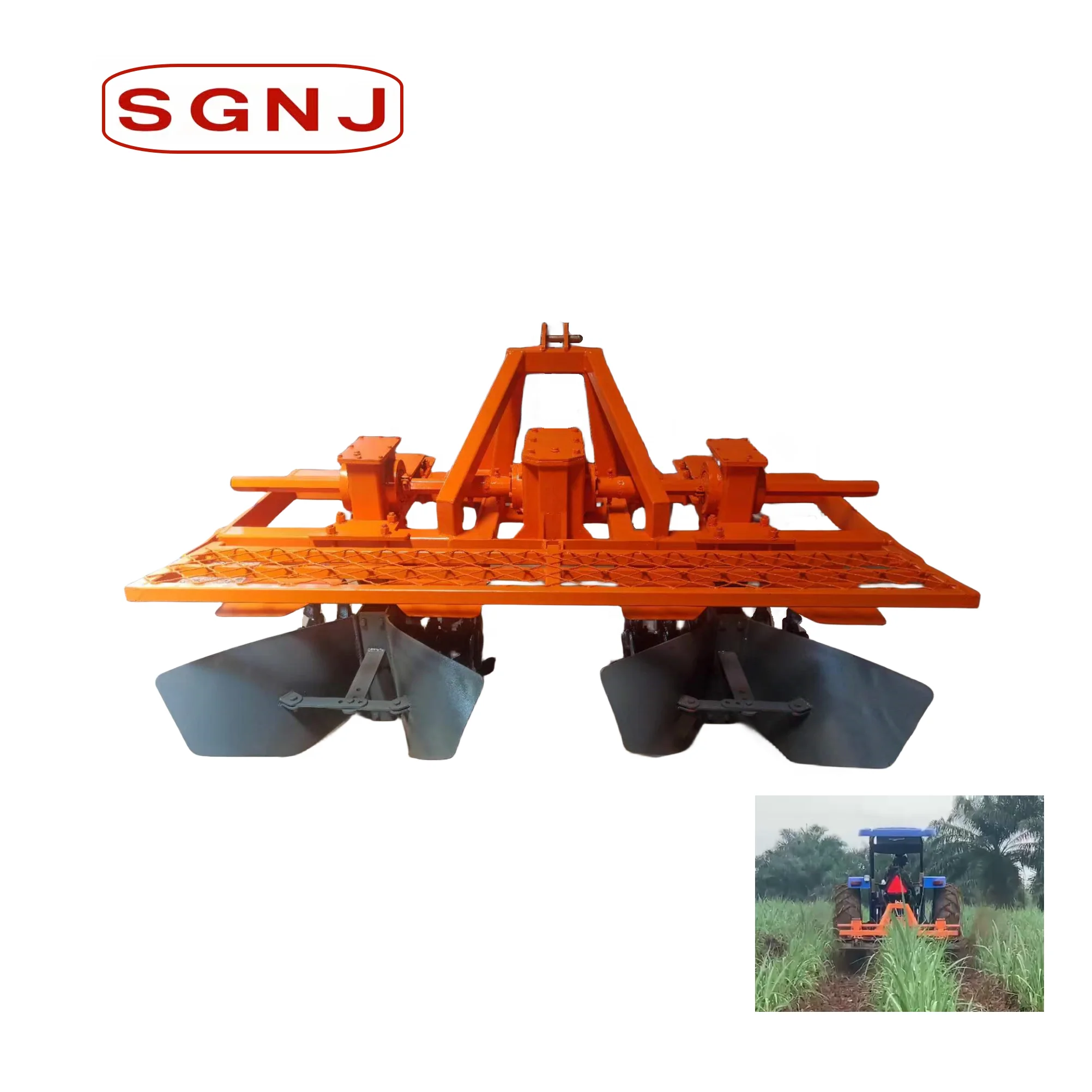 Farm Ridging Machines High Efficiency Sugar Cane Cultivator for Tractor - 2 Row Ridging ...