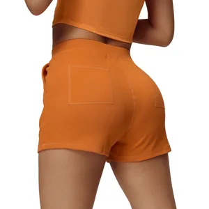 ODM OEM Women Quick Dry Stretch High Waisted Gym Yoga Shorts Outdoor Running Sports for Women