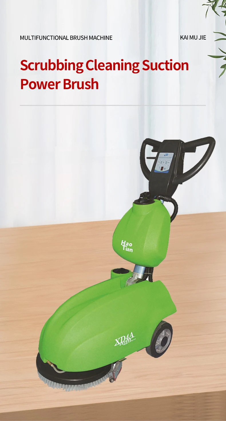 New Battery Electric Walk Behind Concrete Tile Floor Scrubber Cleaning