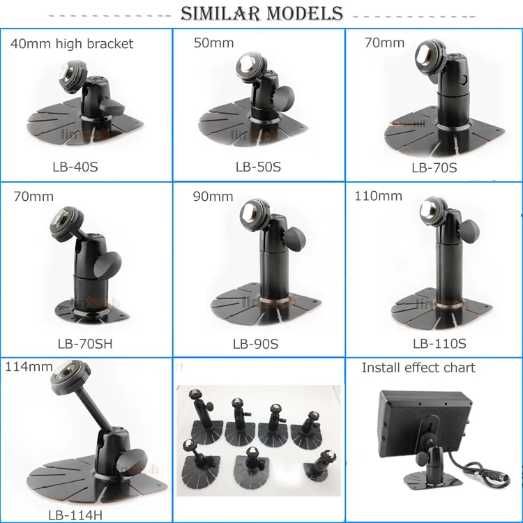 190mm Metal Bracket For Vehicle Heavyduty Reverse Monitor Mount factory