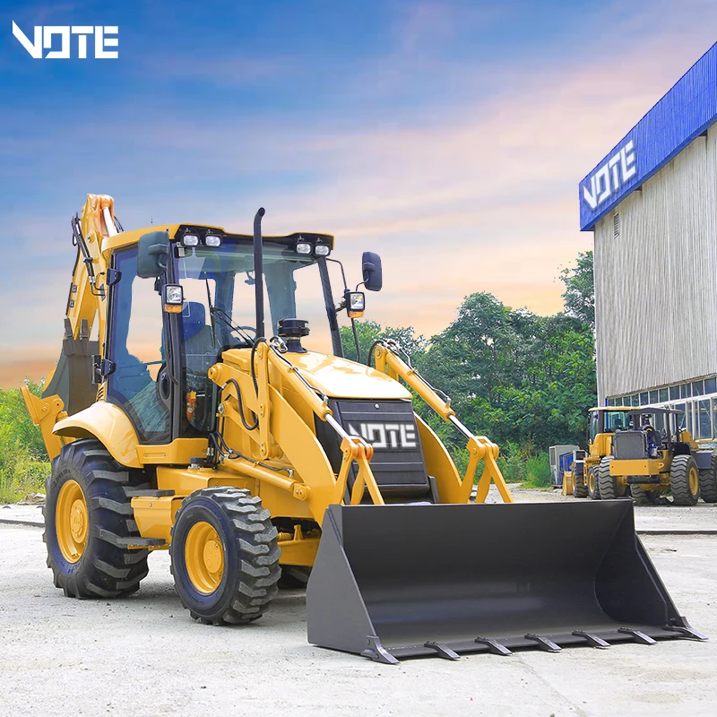 VOTE Mini Front End Telescopic Tractor Backhoe Loaders 4x4 Price for Sale Traktor Front Wheel Loader Backhoe