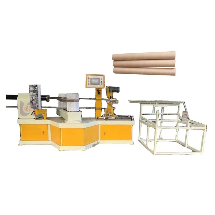 Automatic Spiral Firework Round Box Cardboard Roll Carton Packing Paper Can Core Tube Making Machine