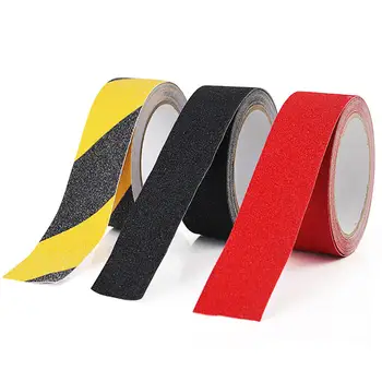 Black High Rubber Self Adhesive Backed Concrete Grip Anti Slip Tape Black Treads for stairs/Abrasive Adhesive strips