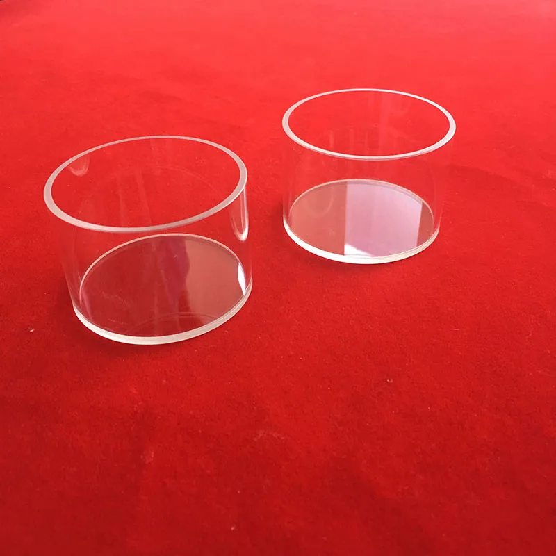 Laboratory Analyzer Reflection Spectrometer Round Optical Glass Cell 25*25mm Cylindrical Quartz Glass Cuvette