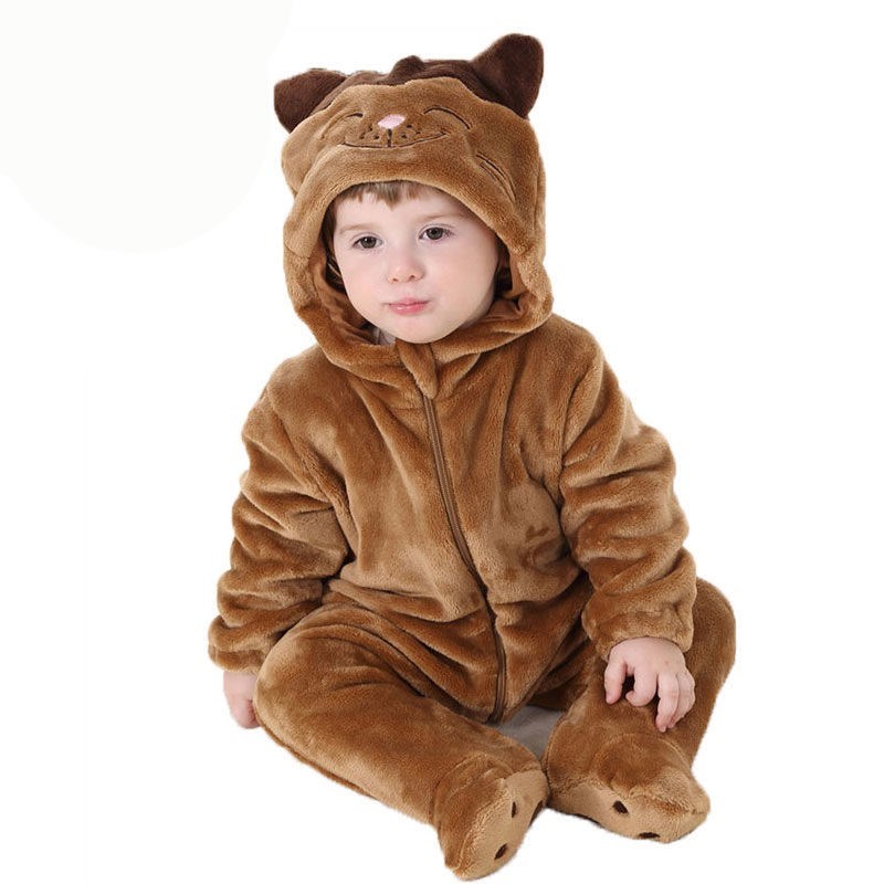 Новейший дизайн Ins милые Кигуруми для улицы хлопок унисекс детская флисовая комбинезон ночная рубашка с капюшоном