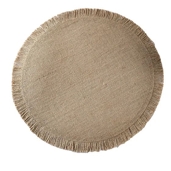 Tabletex Wholesale Natural Material Boho Placemat Round Jute Table Mat