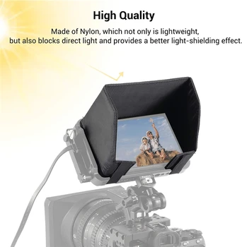 SmallRig Ninja V Sun Hood/Ninja V+ Sun Hood 5/Shinobi  Sun Hood for Atomos Shinobi 5/ Ninja V/Ninja V+ SmallRig Cage VH2269