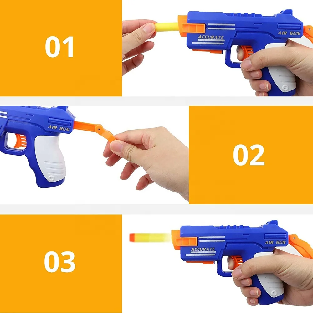 EVA Foam Dart Blasters Gun Toy Safety Floating Ball Shot Target Set Glow in the Dark Target Shooting Game Toy Soft Bullet Gun