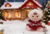 18cm trois sœurs édition de Noël-chenille rouge