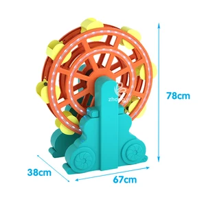 Zhongyi Patent Ferris Wheel Toy Large Sand Pool Ceramic Particle Colored Sand for Amusement Park Water Truck School Occasions-PE