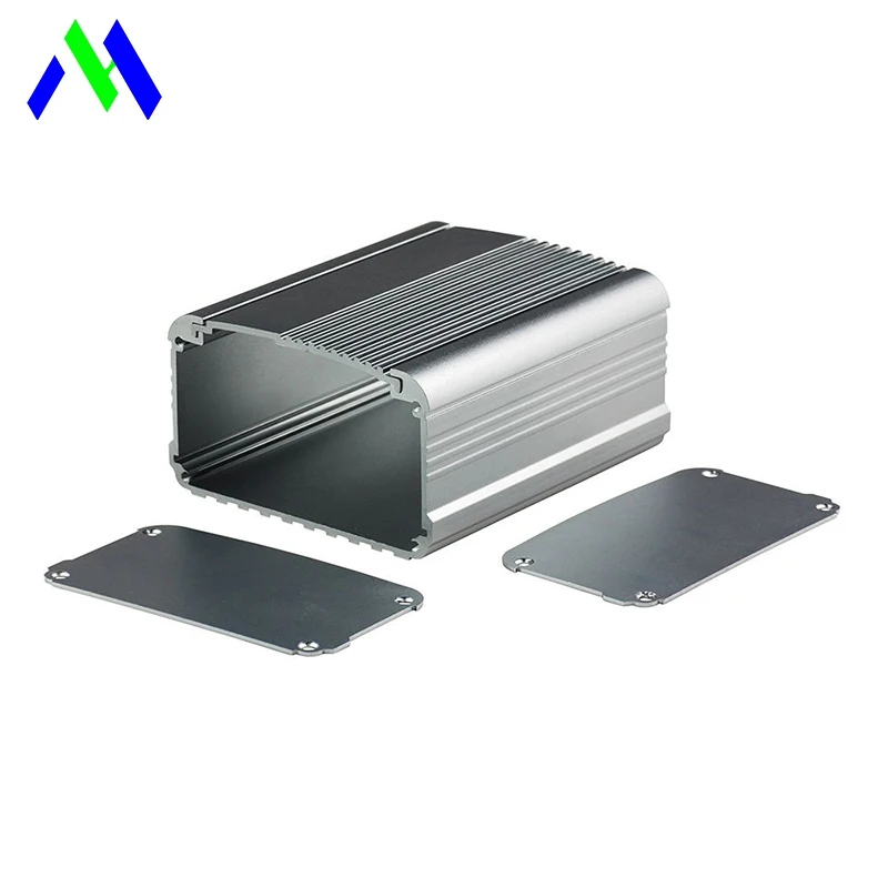 Custom Anodized Aluminium Enclosure Extruded Black Electronics Control Box Cases Extruded