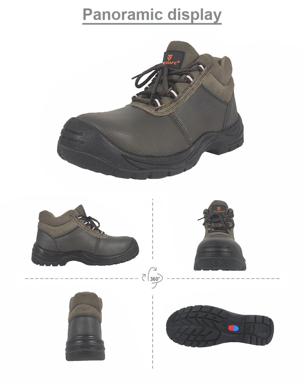 VITOSAFE Good Quality Wholesale Price Anti-slip Labor Footwear Working Shoes Safety Boots with Steel Toe Cap details