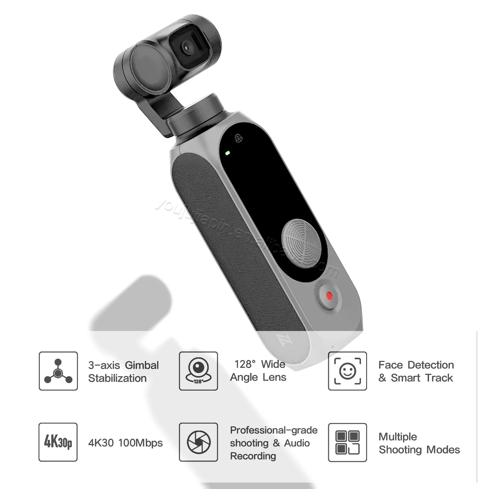 FIMI PALM 2 PRO 4K 30fps Video ve 100Mbps 160-min pil ömrü Mini