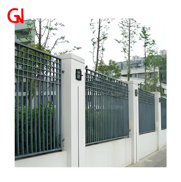 Wall guardrail Outdoor villa family courtyard wall fence fence gate railings anti-theft guardrail fence custom