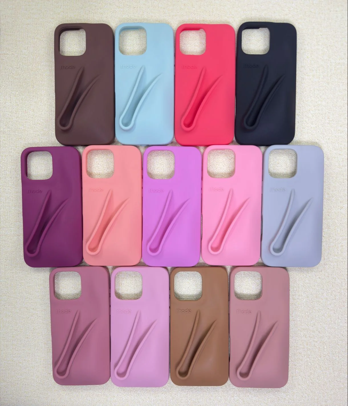 BAILI Factory OEM Logo Package Box Rhode Lip Balm Gloss Tint Blush Peptide Coque Carcasa Silicone Phone Case for Iphone 15 Pro