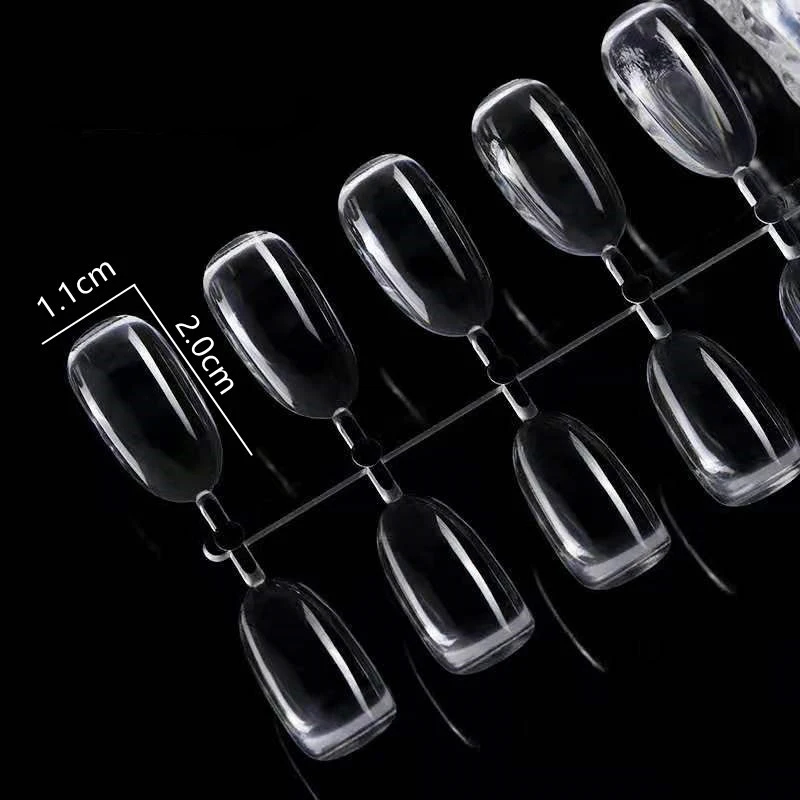 120pcs Nail Color Display OEM False Nails Solid Color Oval Nail Swatch Sticks