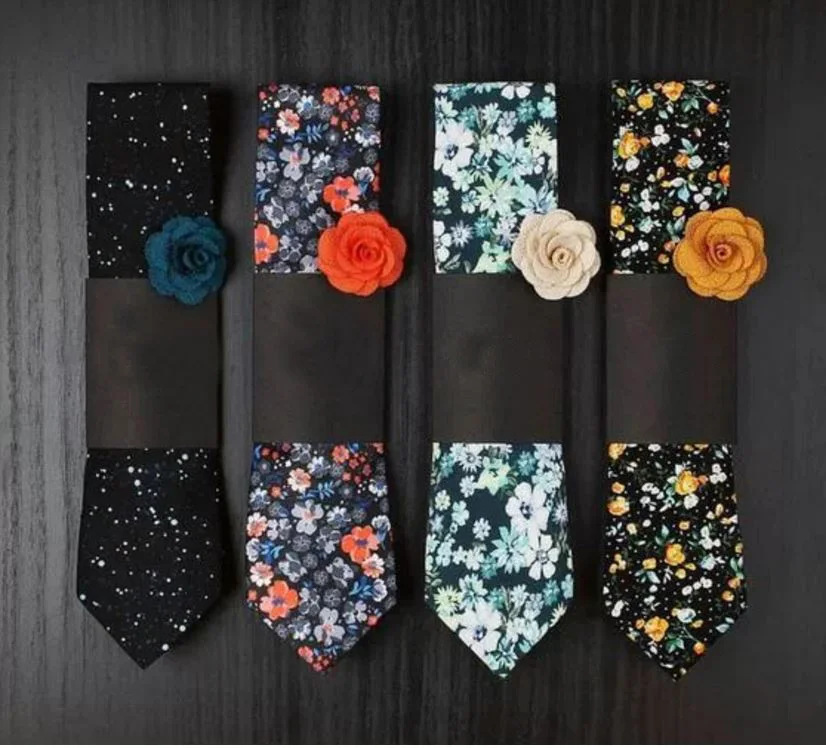 Corbata  Para Hombre  Perfecta Para  De Cuello Floral  Cbt 