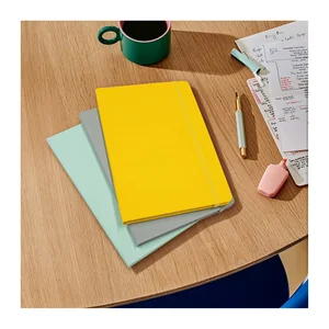 High Quality A5 Hardcover Notebook Business Office PU Leather Journal Planner Custom Logo Printing Promotional Items Notebooks