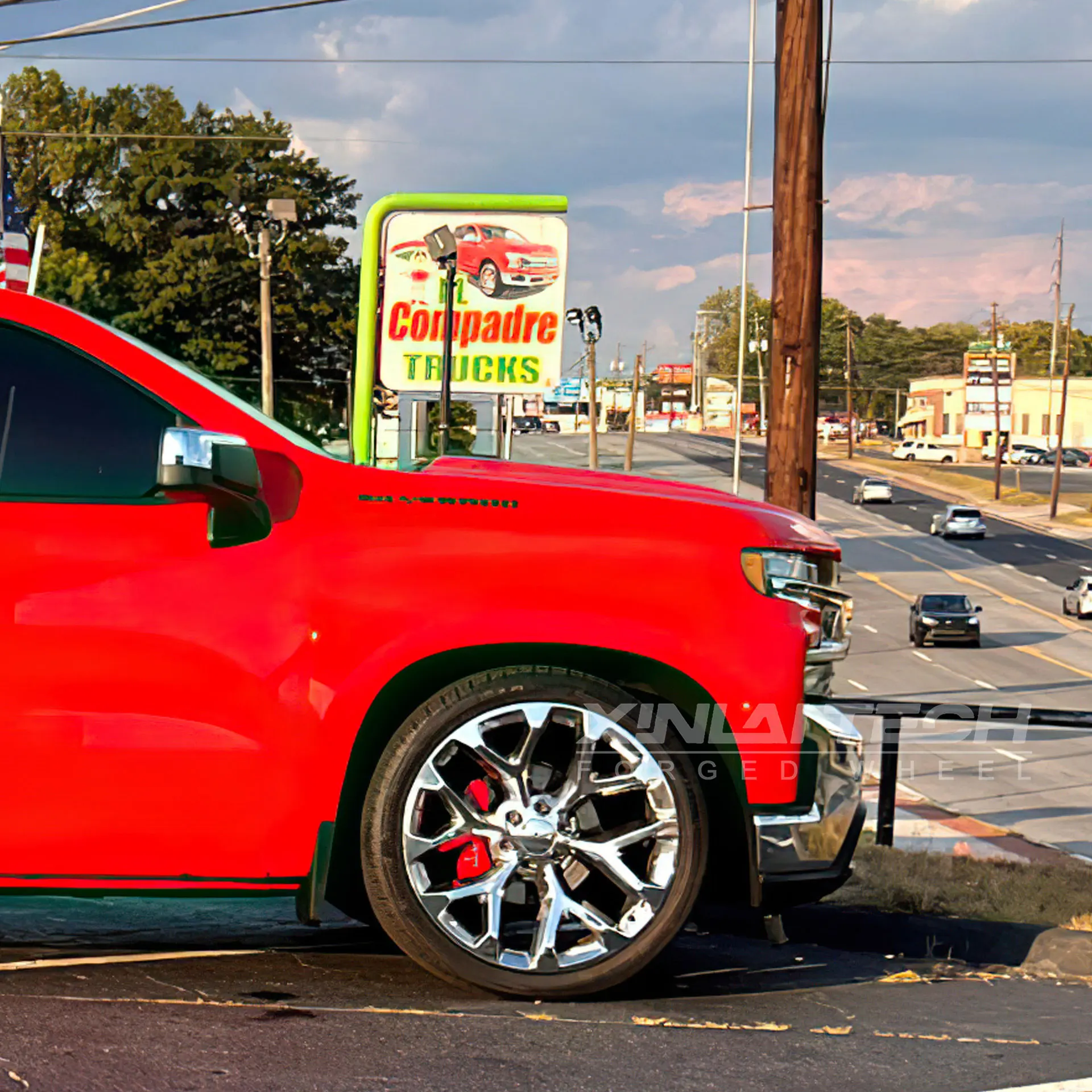 XL Forged Truck Wheels Chrome Rims Multi-Spoke 6x135 6x139.7 6x127 6x120 8x170 8x165.1 for GMC Sierra Silverado Ford F-150 - Image 6