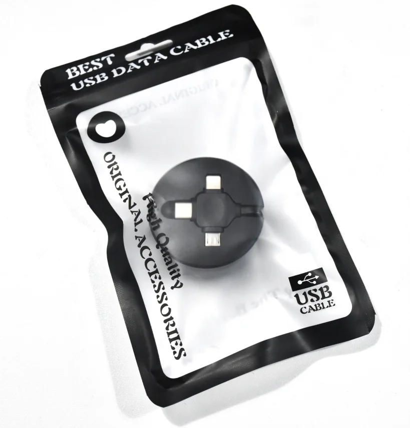 2023 Cable Storage Box Multifunctional Mobile Phone 60w Fast Charging Data Cable 5 In 1 Usb