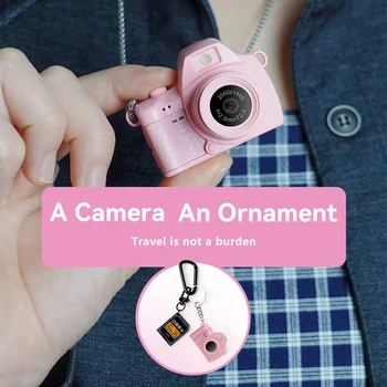 Manufacturer Mini Camera Keychain CE ROHS Certification 1080P CMOS 1.44 Inch 480mA Battery Portable Camcorder Built-in LED detail image