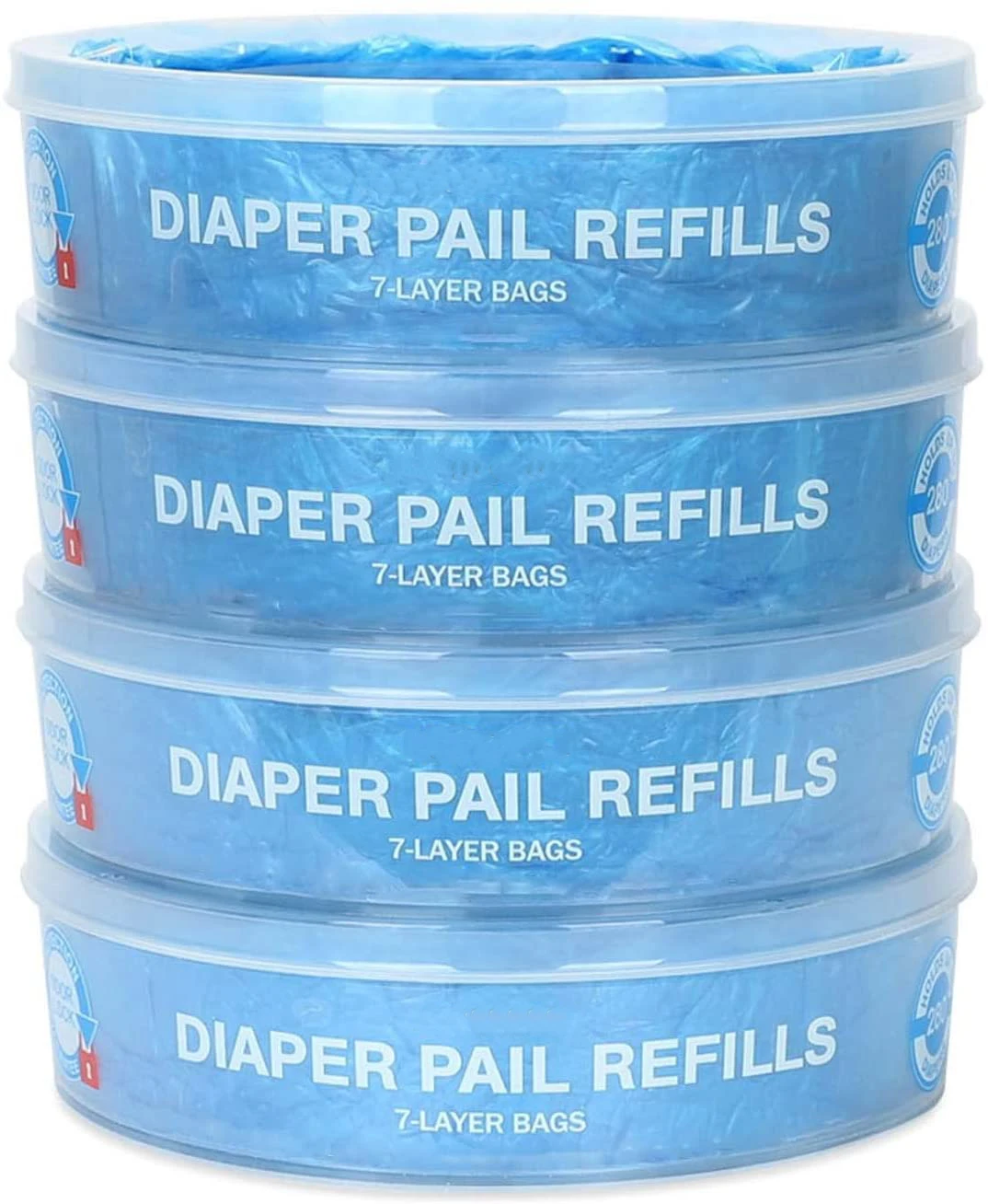 Customization Cassette 100 Lock Odor Diaper Trash Bags For Diaper