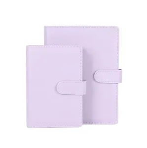 Custom A4 Binder Luxury Budget Planner Happy Dividers Disc Rings for Daily Weekly Productivity Leather Cover Ring Pocket Holder