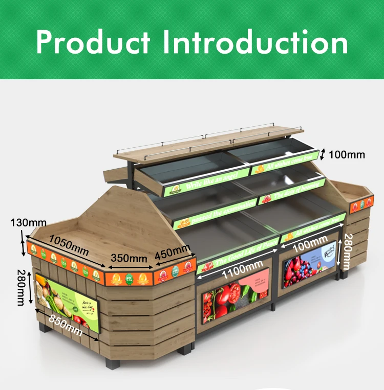 Grocery Store Supermarket Wooden Fruit And Vegetable Display Rack Buy