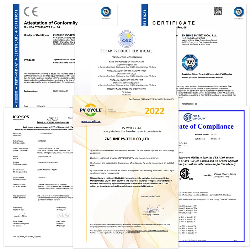 ZnshineソーラーパネルZXM7-SP144太陽電池ハーフセルPVパネル530W 535W