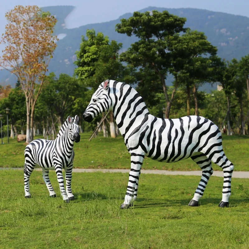 Frp Decorative Safari Animals/large Animal Statues/fiberglass Life Size Animal Horse Giraffe