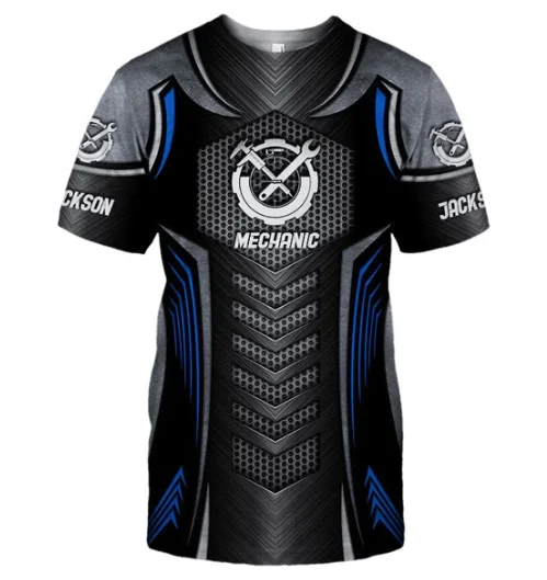 Machinists Design Custom Men's T-Shirts Wholesale Soft Fashion Forward Clothing Short-Sleeved Polyester Casual Breathable Tee