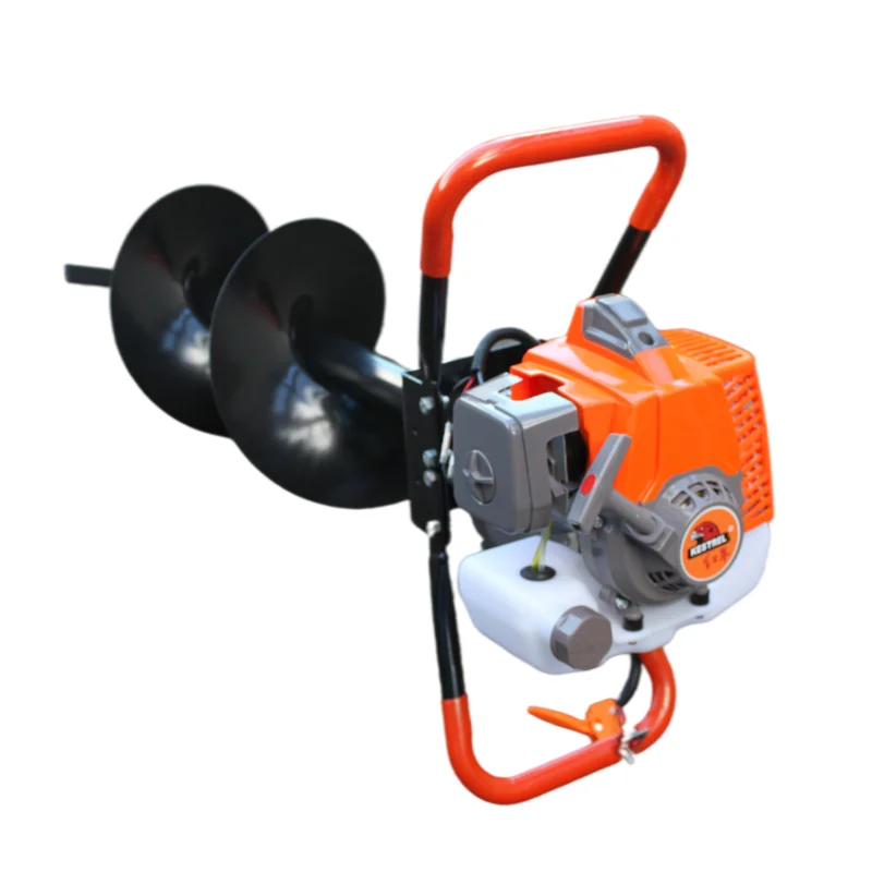 Наземное бензиновое сверло объемом 52 куб. См с диаметром сверла от 100 до 400 мм