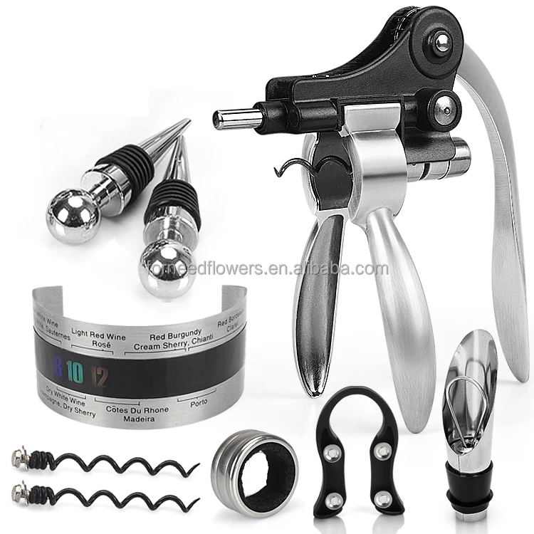 Amazon Directly Supplier Wine Accessories Gift Set Rabbit Corkscrew Set